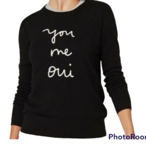 Black Graphic Sweater